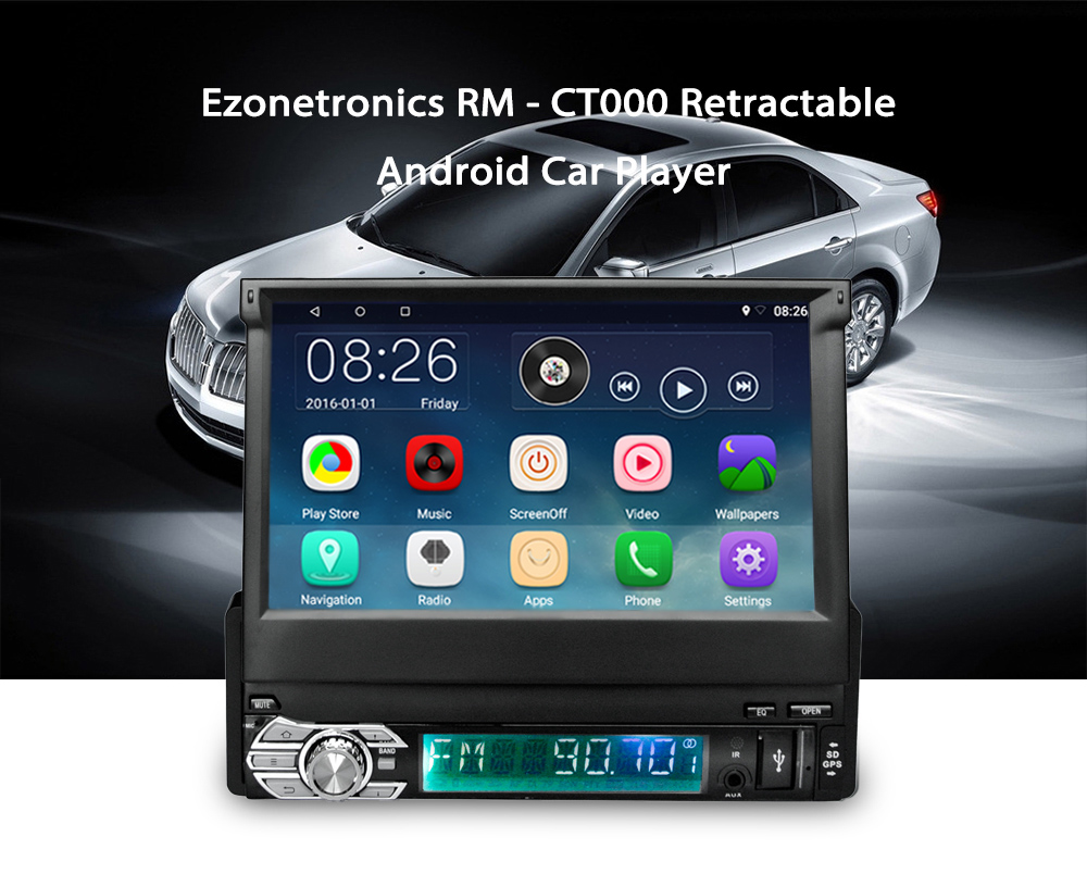 Ezonetronics RM - CT0008 7 inch 1 Din Retractable Screen Android 6.0 Car Player