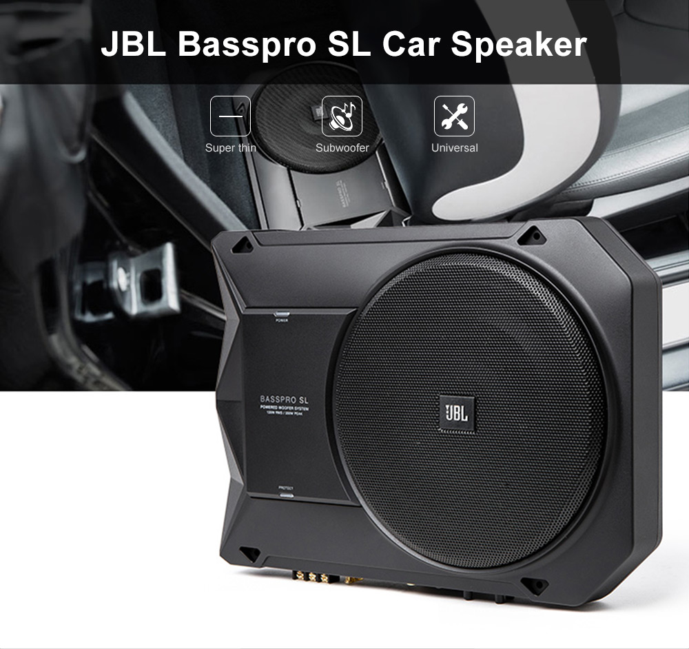 JBL Basspro SL Car Active Speaker Ultra Thin 8-inch 125W Subwoofer