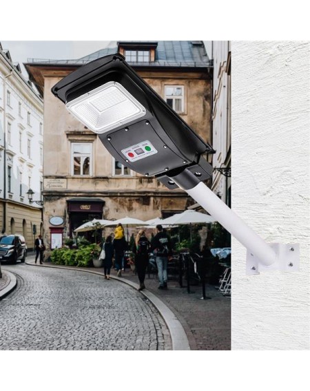 60W LED Solar Street Light Radar Induction Outdoor Wall Lamp + Remote