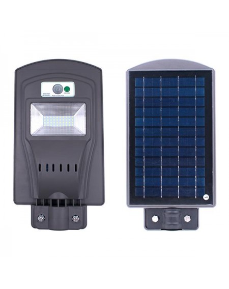 [US-W]60W LED Solar Sensor Outdoor Light with Light Control and Radar Sensor Grey