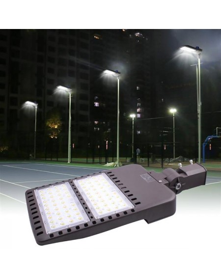 150W 288LED Outdoor Waterproof Street Light Rotating Handle (with Blue Hat   Manual) (with 6CM Light Pole) ZC001171 (Actual Standard 145W)
