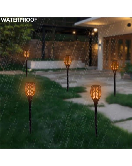 3.7V 2W 4*96 3528 Lamp Beads Solar Flame Light LED Landscape Garden Light Intelligent Light Control Lawn Light Customized