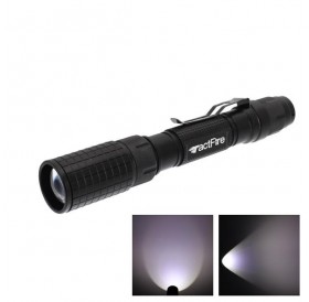 Tactical 5-modes Zooming Flashlight Set Black