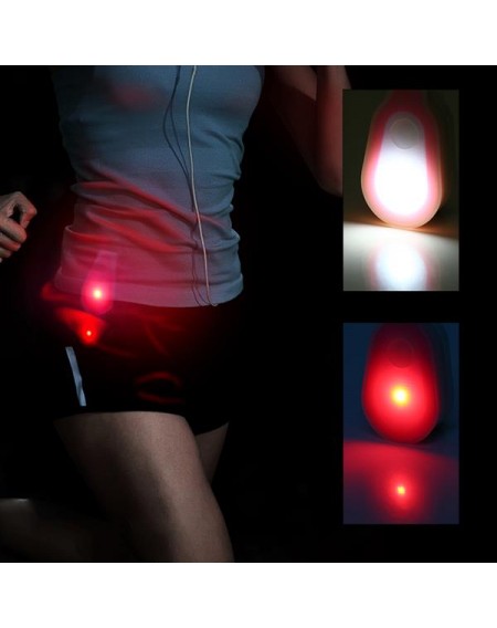 Waterproof Outdoor Portable LED Mini Night Light Running Button Silicone Clip Lamp (Pink)
