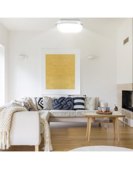 85-265V LED Ceiling Light Square Shape Lights Living Room Bedroom Lamp Stepless Dimming(24W)