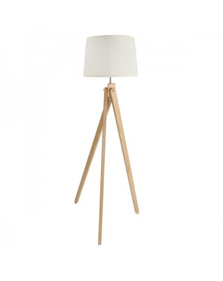 110V Modern Simple Warm and Sweet Bedroom Living Room Creativity LED Tripod Floor Lamp Wood Color US