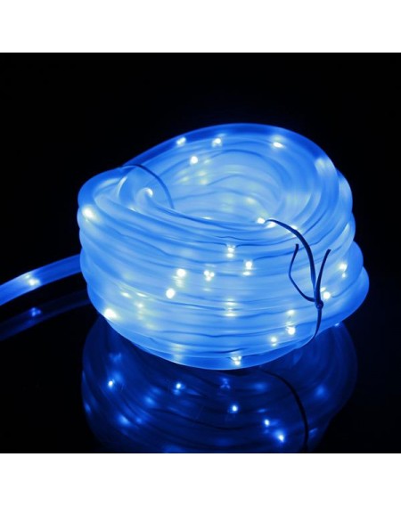 Waterproof 100LED Solar Power Blue LED String Light Blue