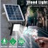 10W 4500LM 20-LED White Light IP65 Waterproof LED Solar Flood Light with Remote Control Black