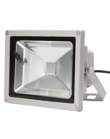 20W IP65 Waterproof RGB Aluminium Alloy LED Flood Light with Remote Control & Memory (AC 90-260V) Gr