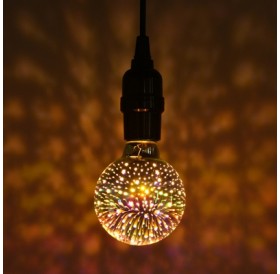 G80 Colorful 3D Glass Firework LED Bulb Christmas Decoration